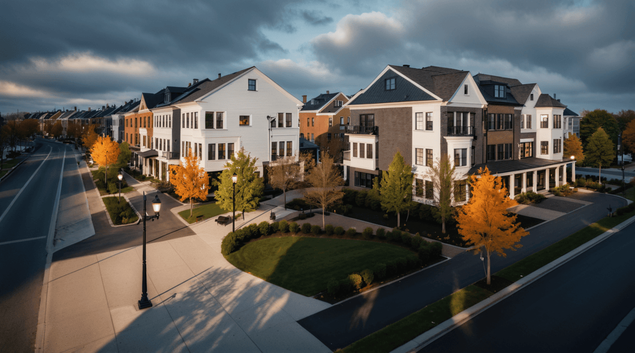 Towns in the Parkway — residential architecture by Studio Carney