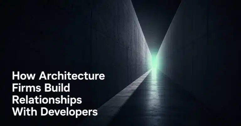 How Architecture Firms Build Relationships With Developers