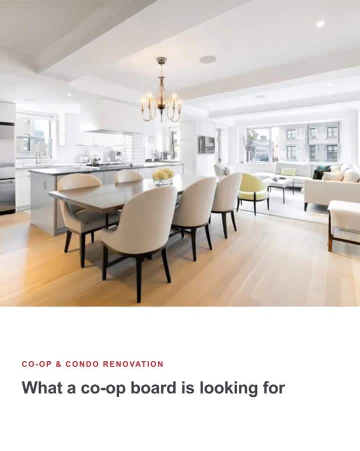 Carousel cover: co-op and condo renovation, what a co-op board is looking for