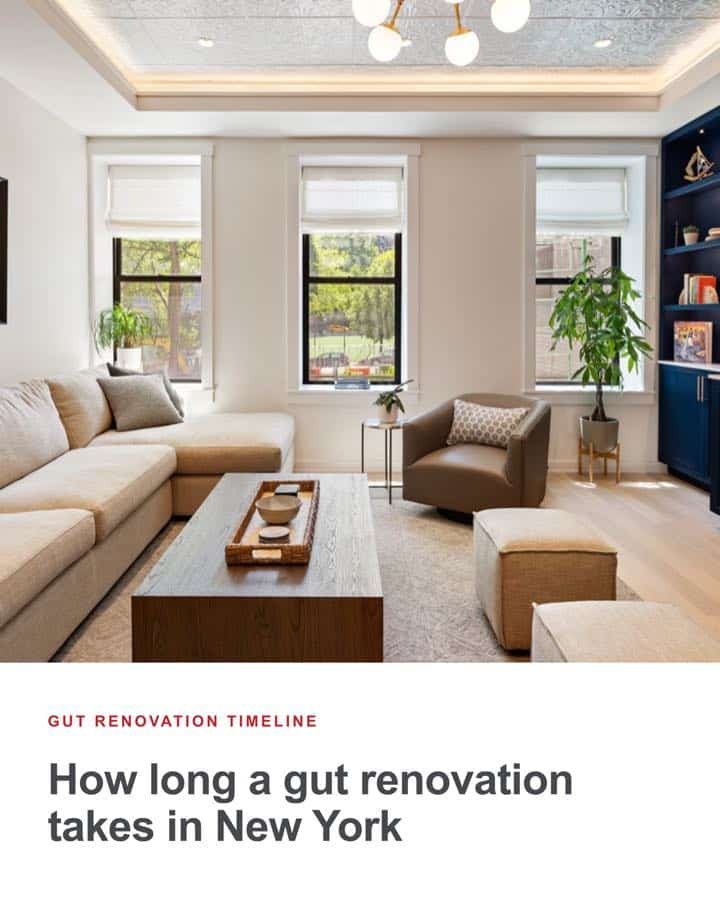 Carousel cover: gut renovation timeline, how long a gut renovation takes in New York